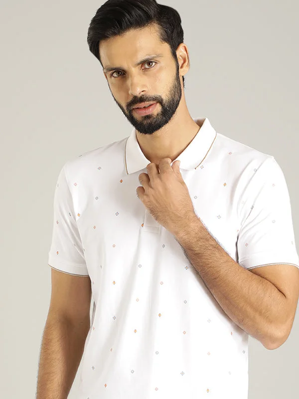 Men's Shirts with Wingtip CollarsMen Printed Polo T-Shirt