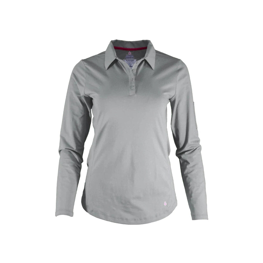 Men's Shirts with Checkered PatternsLAPCO FR L-SPFR6GY Gray 6oz. Ladies FR Polo Shirt