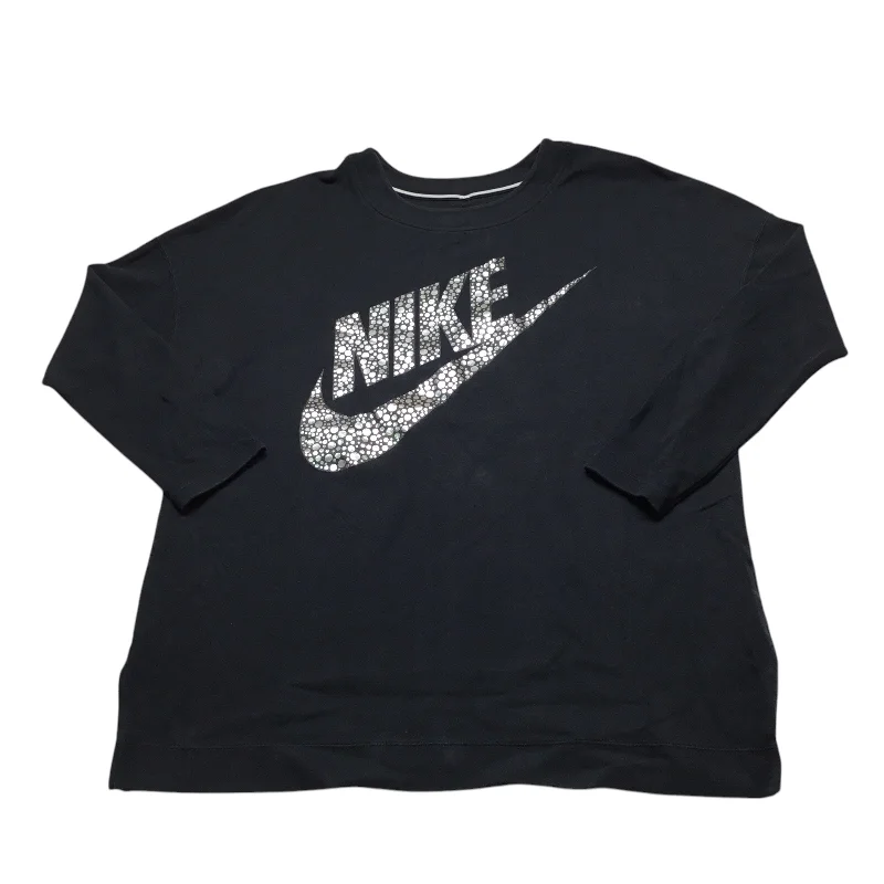 Men's Hoodies with Hidden ZippersAthletic Sweatshirt Crewneck By Nike Apparel In Black, Size: L Men's Hoodies with Hidden ZippersAthletic Sweatshirt Crewneck By Nike Apparel In Black, Size: L