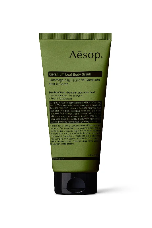 Men's Coats with Quilted LiningAesop Geranium Leaf Body Scrub 180mL