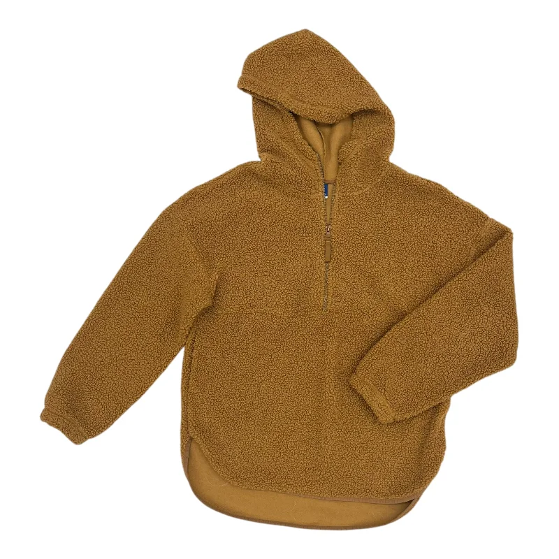 Men's Hoodies for YogaSweatshirt Hoodie By Old Navy In Brown, Size:M