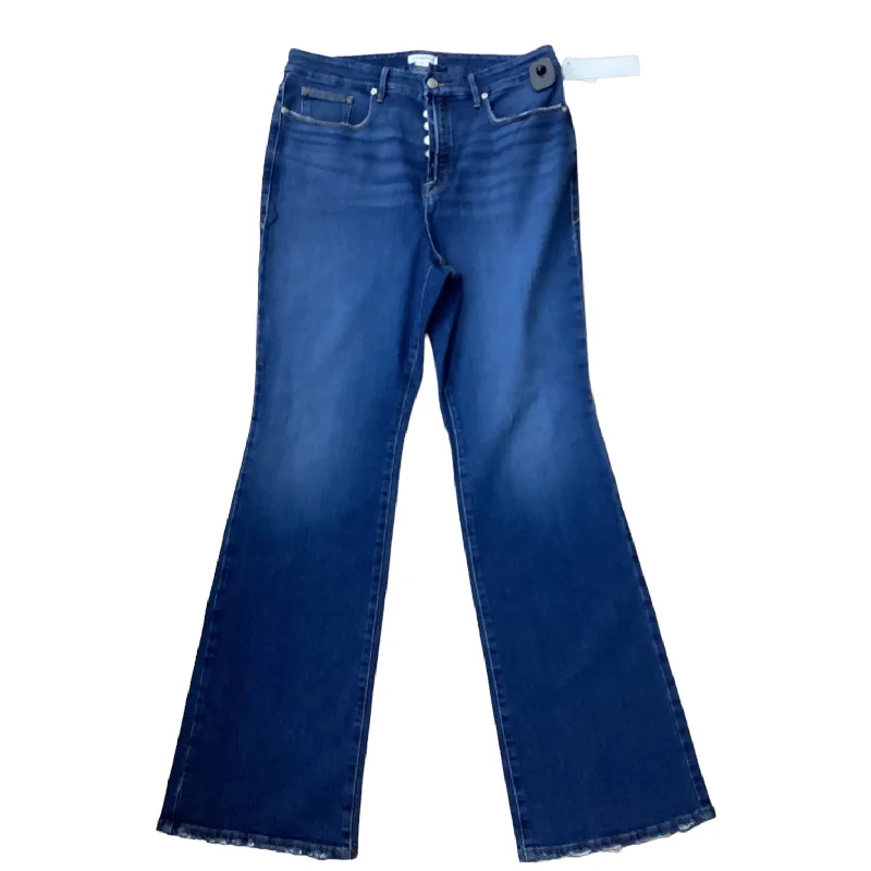 Designer Skinny Men's JeansJeans Designer By Good American In Blue Denim, Size: 18