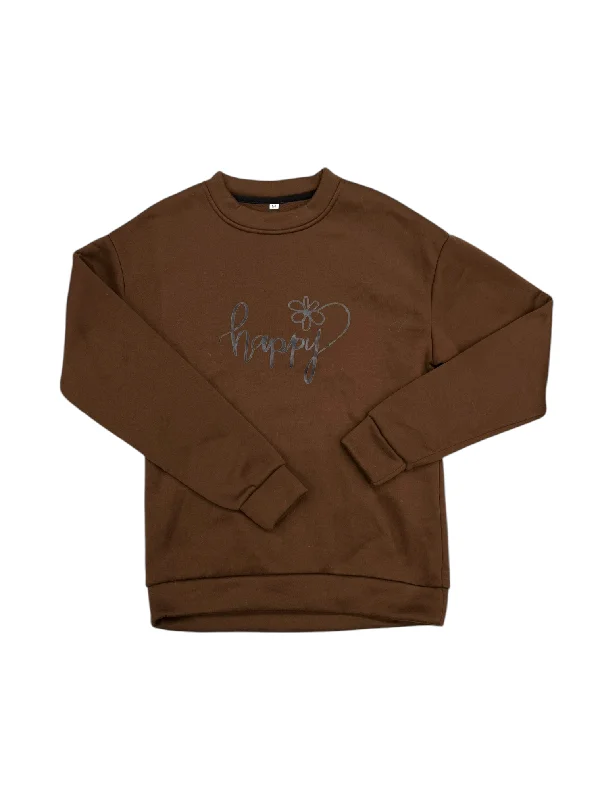 Men's Hoodies for Casual WearSweatshirt Crewneck By Clothes Mentor In Brown, Size: M Men's Hoodies for Casual WearSweatshirt Crewneck By Clothes Mentor In Brown, Size: M