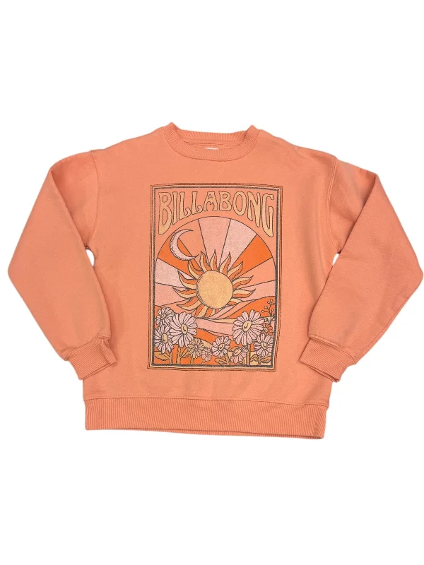 Men's Hoodies for StreetwearSweatshirt Crewneck By Billabong In Orange, Size: S