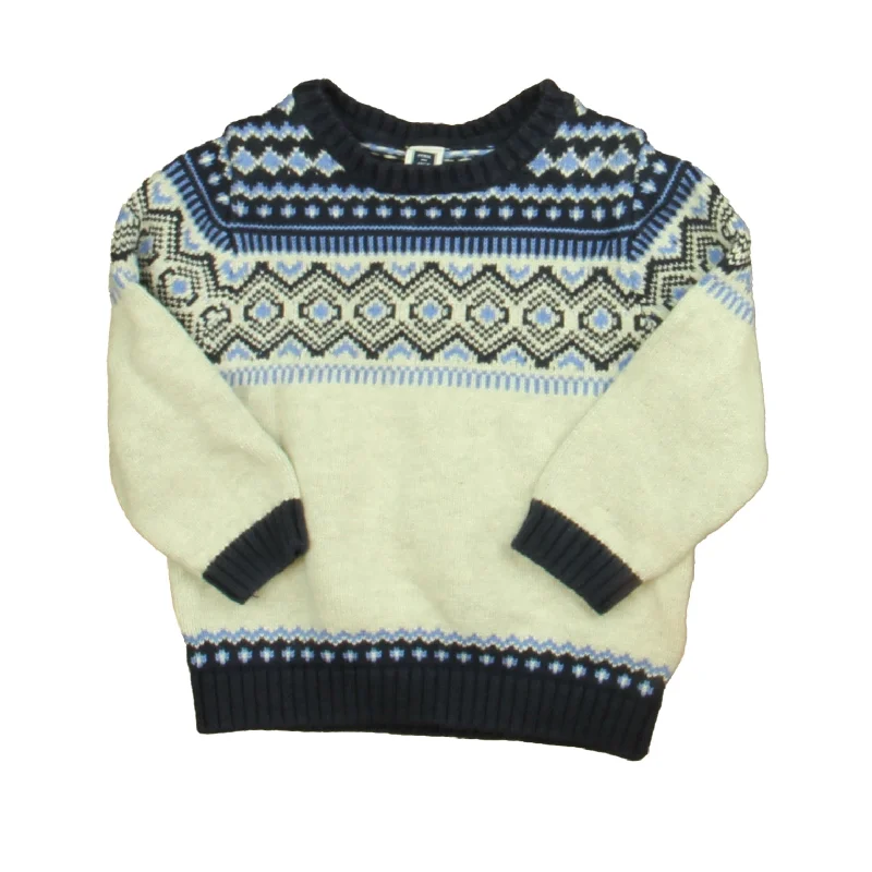 Men's Sweaters with Patchwork DesignsJanie and Jack Boys Navy | Gray Sweater