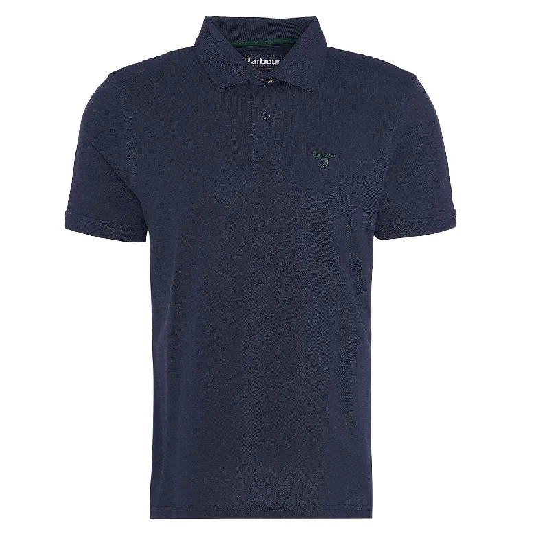 Men's Shirts with Tab CollarsBarbour Lightweight Sports Polo Shirt Sapphire Navy