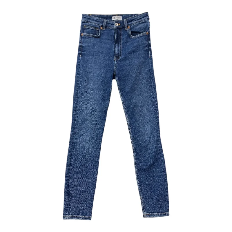 Comfortable Men's JeansJeans Skinny By Zara In Blue Denim, Size:6