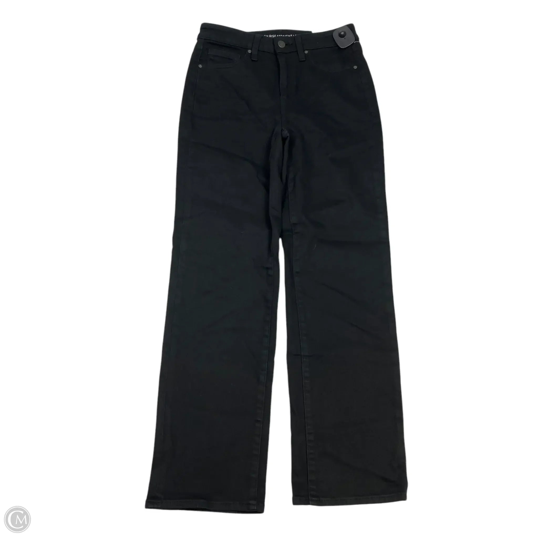 Casual Ripped Men's JeansJeans Straight By Chicos In Black Denim, Size: 2