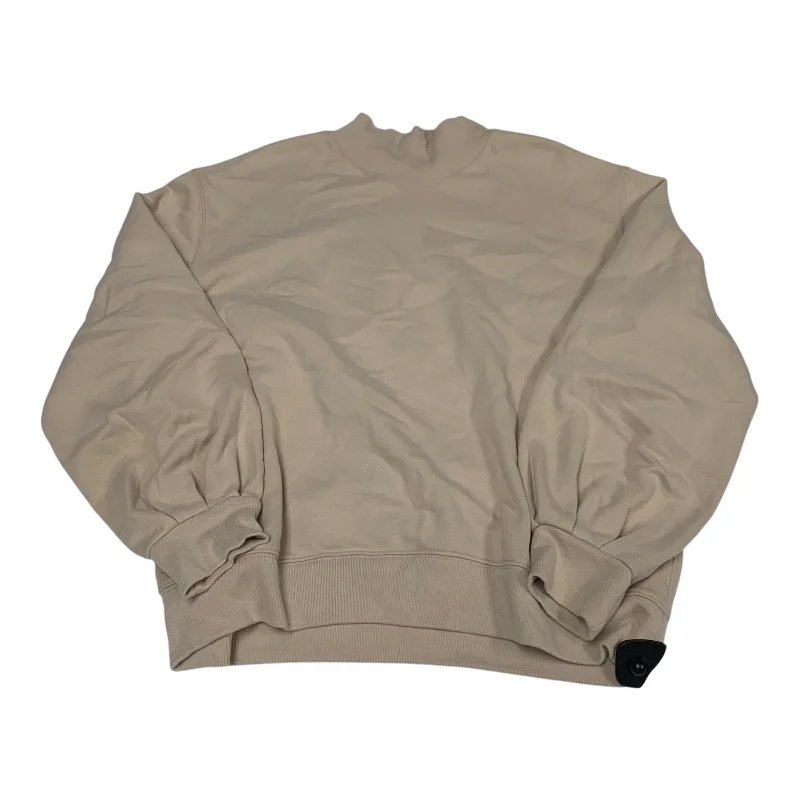 Durable Men's Canvas HoodiesSweatshirt Crewneck By Abercrombie And Fitch In Tan, Size: M Durable Men's Canvas HoodiesSweatshirt Crewneck By Abercrombie And Fitch In Tan, Size: M