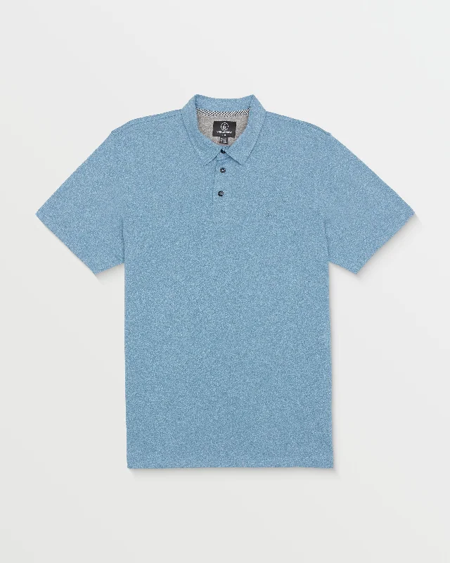 Men's Shirts with Adjustable CuffsWowzer Polo Short Sleeve Shirt - Blue Rinse