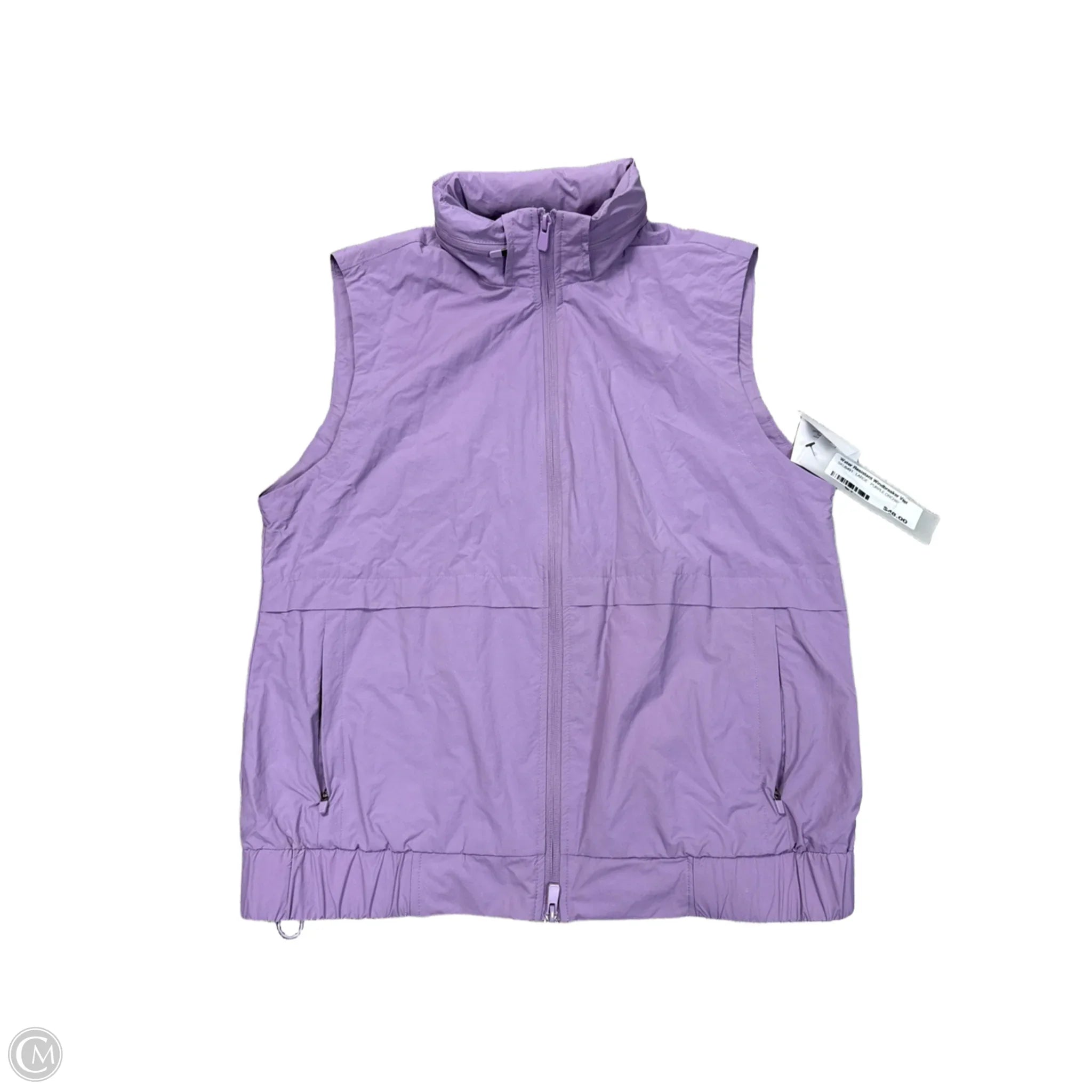 Weather-Resistant Men's CoatsVest Other By Mono B In Purple, Size: L