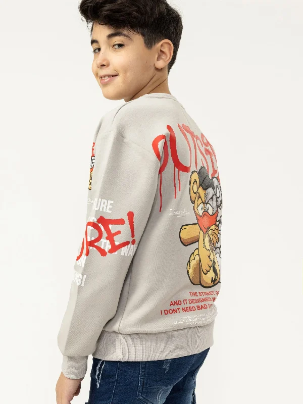 Men's Sweaters with Skinny FitsGRAPHIC BEAR FASHION SWEATSHIRT