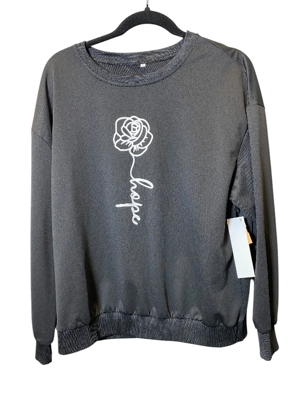 Men's Hoodies with Ribbed HemsSweatshirt Crewneck By Cmc In Black, Size: Xl