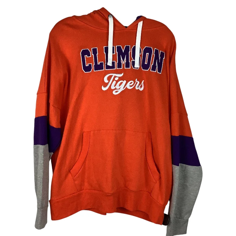 Men's Hoodies for LayeringSweatshirt Hoodie By Colosseum In Orange, Size: M
