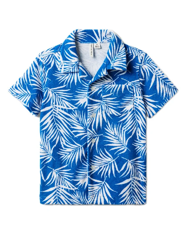 Men's Weekend Shirts for Leisurely OutingsJanie and Jack Loop Terry Palm Print Shirt Men's Weekend Shirts for Leisurely OutingsJanie and Jack Loop Terry Palm Print Shirt