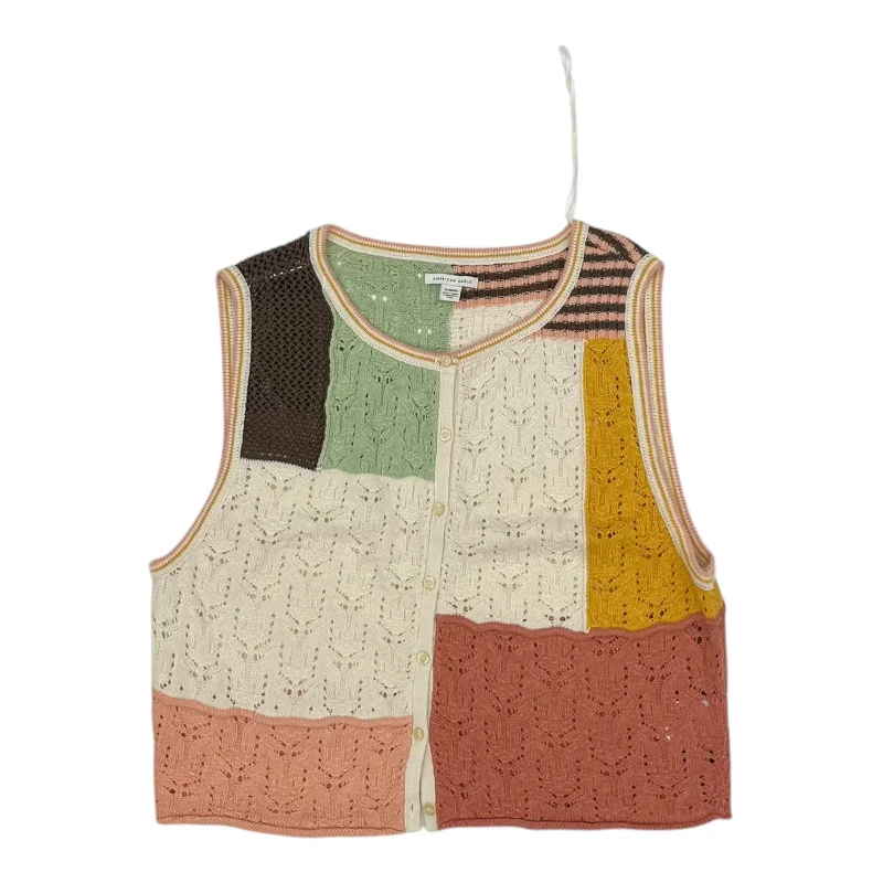 Comfortable Men's ParkasVest Sweater By American Eagle In Multi, Size:Xl