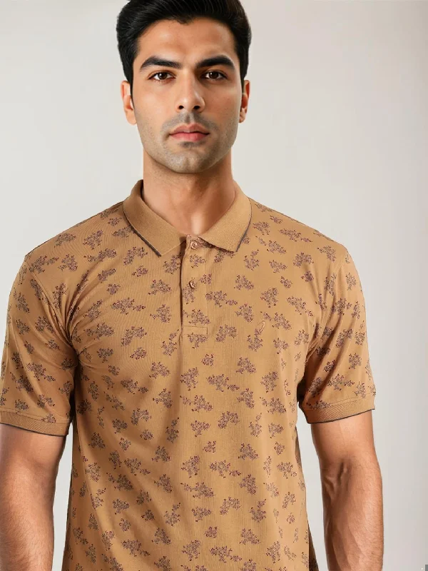 Solid-Colored Men's ShirtsMen Printed Polo T-Shirt