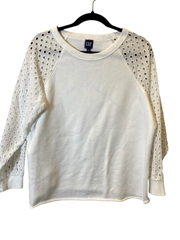 Men's Hoodies for Tall MenSweatshirt Crewneck By Gap In White, Size: M