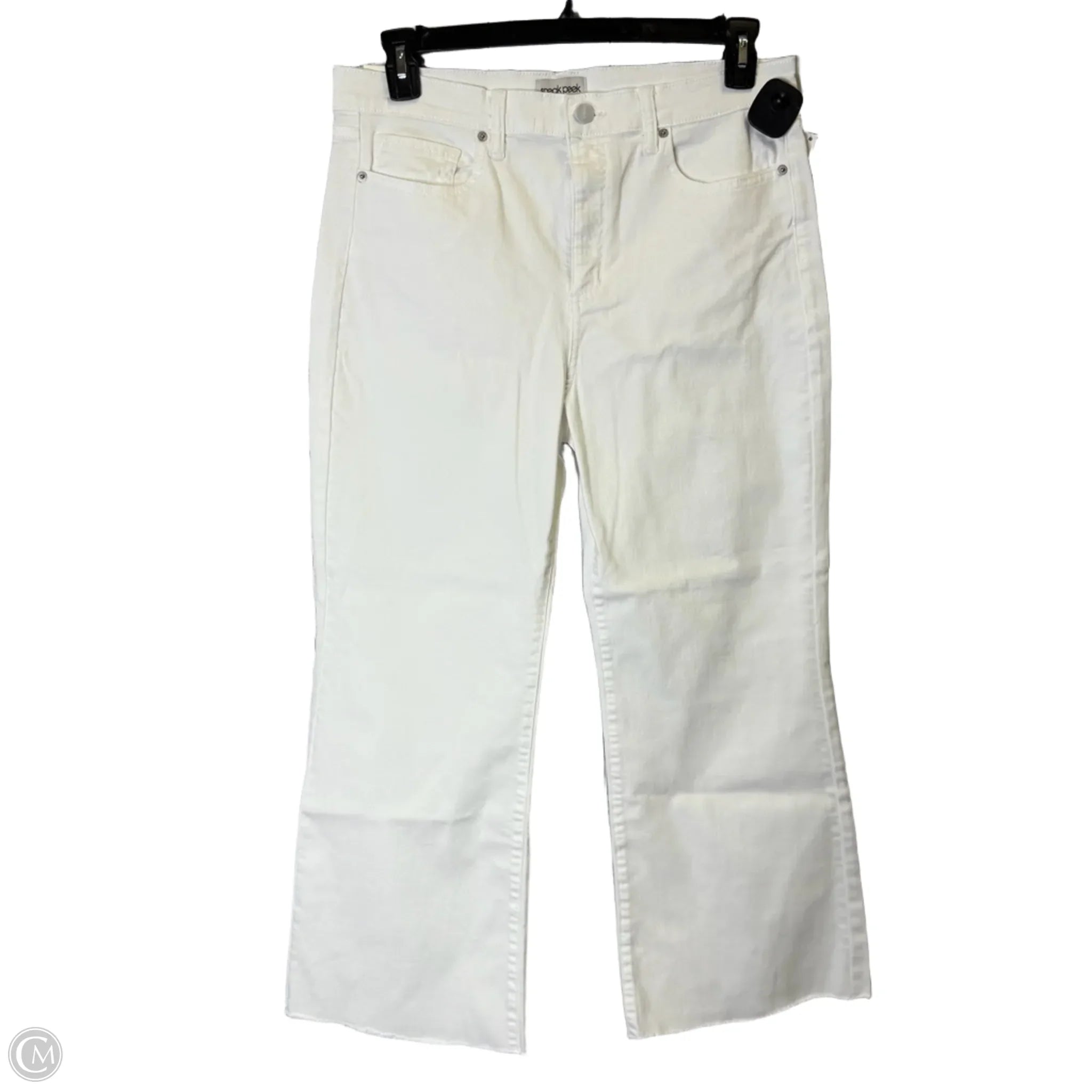 Winter Men's JeansJeans Flared By Sneak Peek In White Denim, Size: 10