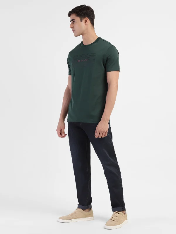 Striped Men's TopsMen Regular Fit Graphics Print T-Shirt