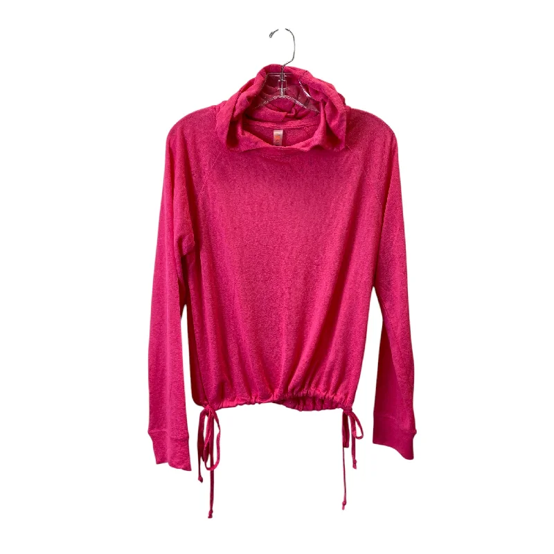 Modern Men's Tech HoodiesAthletic Sweatshirt Hoodie By Mono B In Pink, Size:S