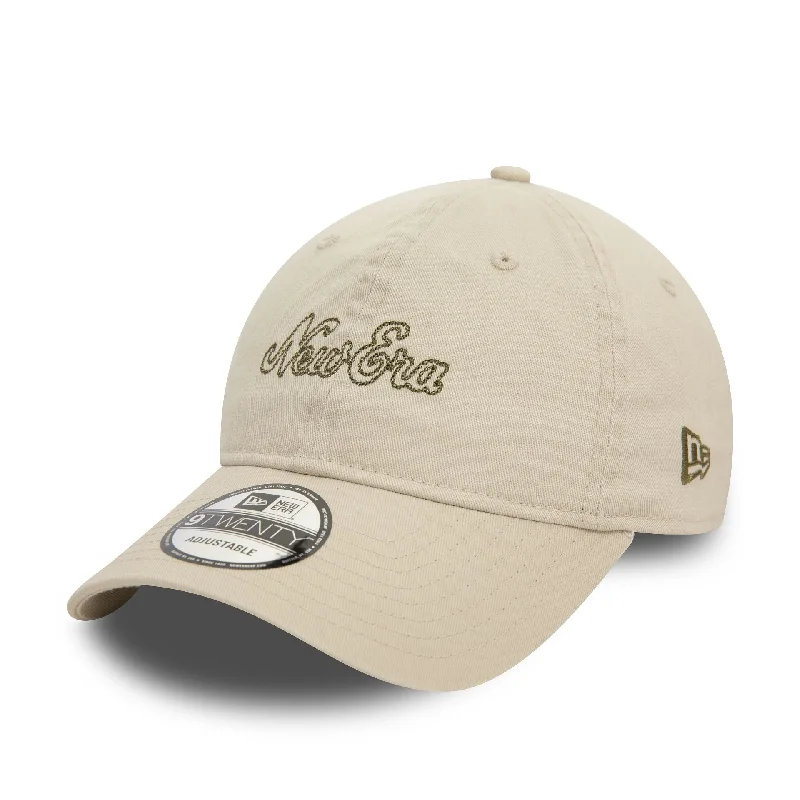 Female Fisherman HatsNew Era Heritage Script Stone 9TWENTY Adjustable Cap