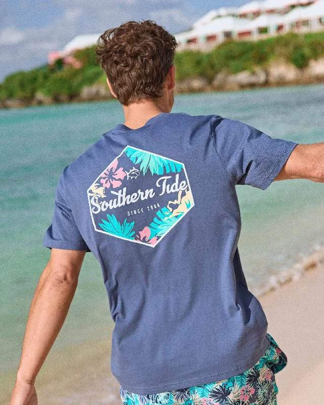 Men's Shirts with Graphic PrintsTropical Jack Short Sleeve T-Shirt