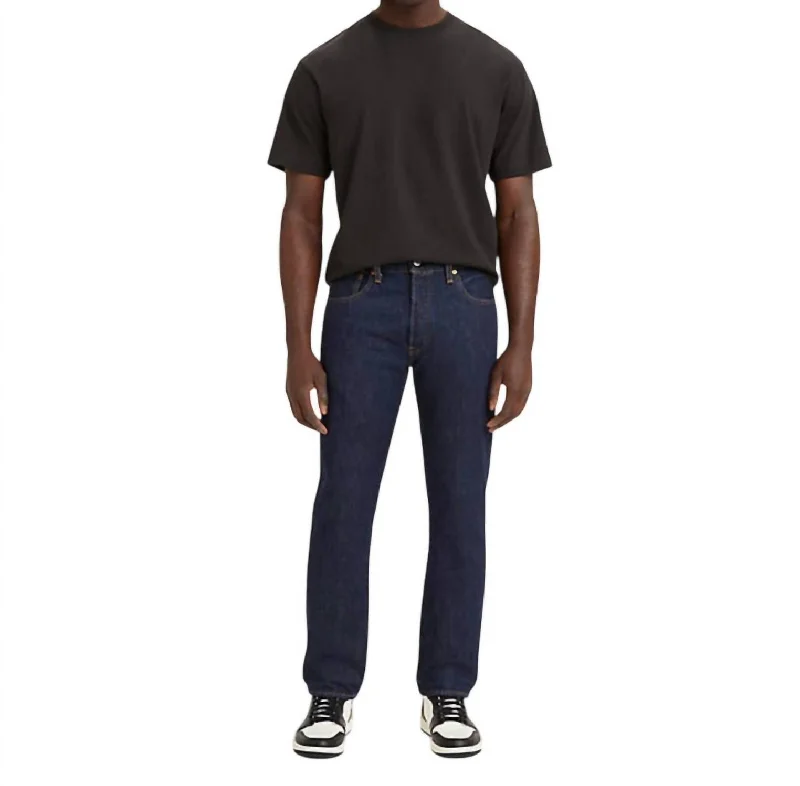 Fashion-Forward Men's Jeans501 Original Straight Leg Jeans In Rinse