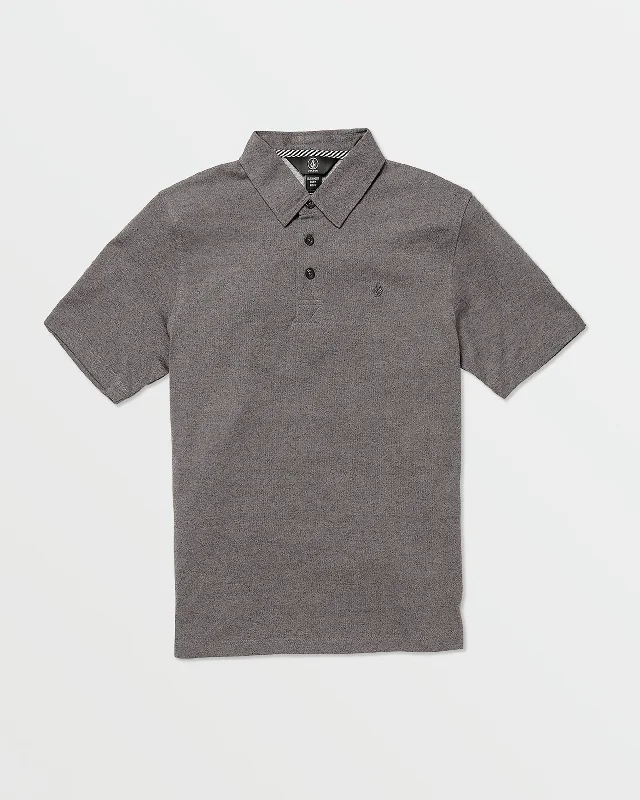 Lightweight Men's Linen ShirtsBig Boys Wowzer Polo Short Sleeve - Dark Grey