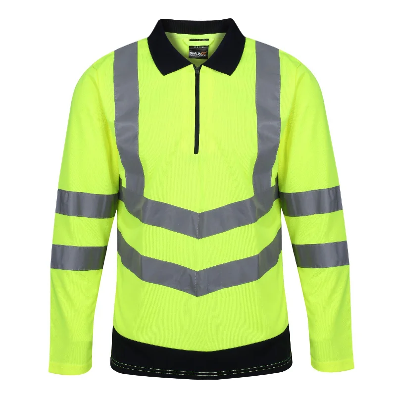 Men's Shirts with Hook-and-Loop ClosuresRegatta Professional Mens Hi Vis Long Sleeved Polo Shirts Men's Shirts with Hook-and-Loop ClosuresRegatta Professional Mens Hi Vis Long Sleeved Polo Shirts