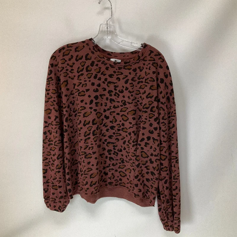 Weather-Ready Men's HoodiesSweatshirt Crewneck By Sundry In Animal Print, Size: Xs