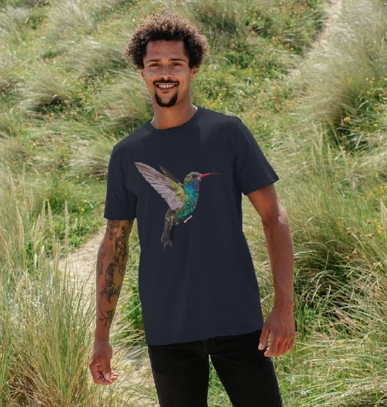 Men's Shirts with Lace-Up HemlinesMen's Hummingbird T-shirt