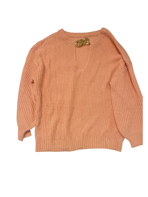 Men's Sweaters with SnapsSweater By Shein In Peach
