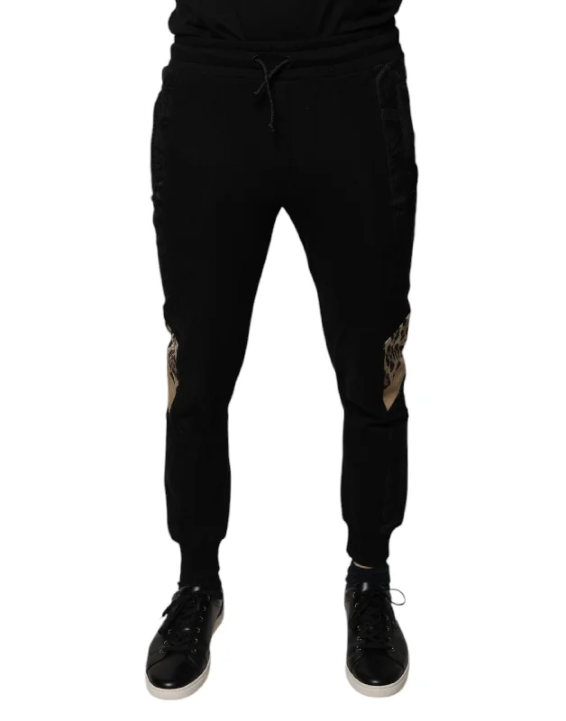 Hipster Men's JeansDolce & Gabbana Leopard Slim Fit Jogger Men's Pants