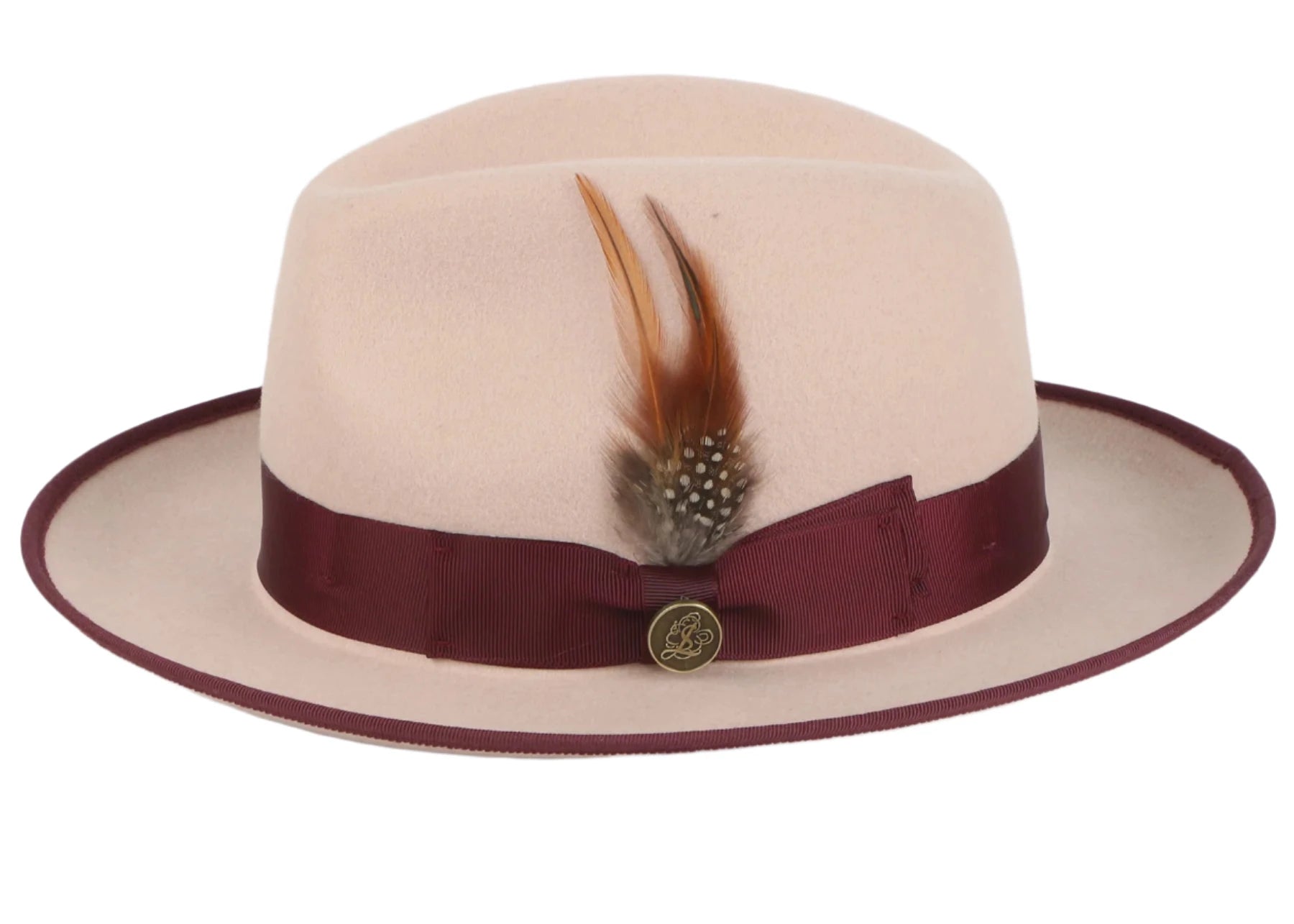 Modern Snapback CapsSteven Land Rose Wool Men's Hat with Snap Brim-the Domingo