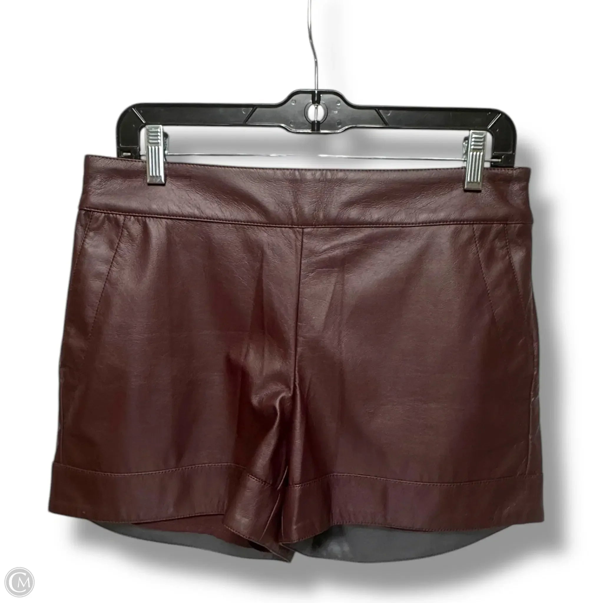 Elegant and Stylish Men's Dress ShortsShorts By marie oliver In Maroon, Size: S