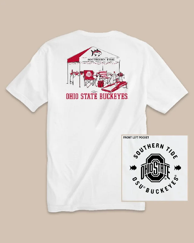 Lightweight Men's Linen ShirtsOhio State Buckeyes Tailgate Time T-Shirt