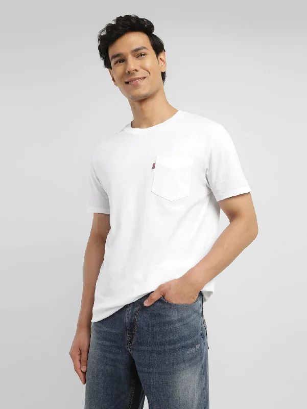 Men's Shirts with Velcro ClosuresMen's Solid Slim Fit T-Shirt