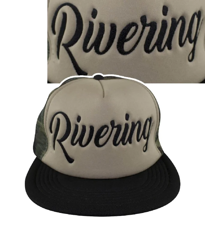 Summer Straw Hats"Rivering" Camo Foam Trucker Hat