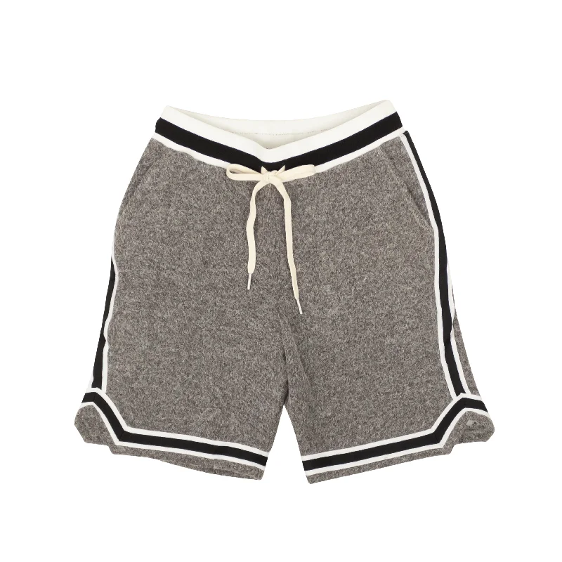 Easy-Care Men's Machine-Washable Casual ShortsJohn Elliott Fur Terry Game Shorts - Satellite Gray Easy-Care Men's Machine-Washable Casual ShortsJohn Elliott Fur Terry Game Shorts - Satellite Gray