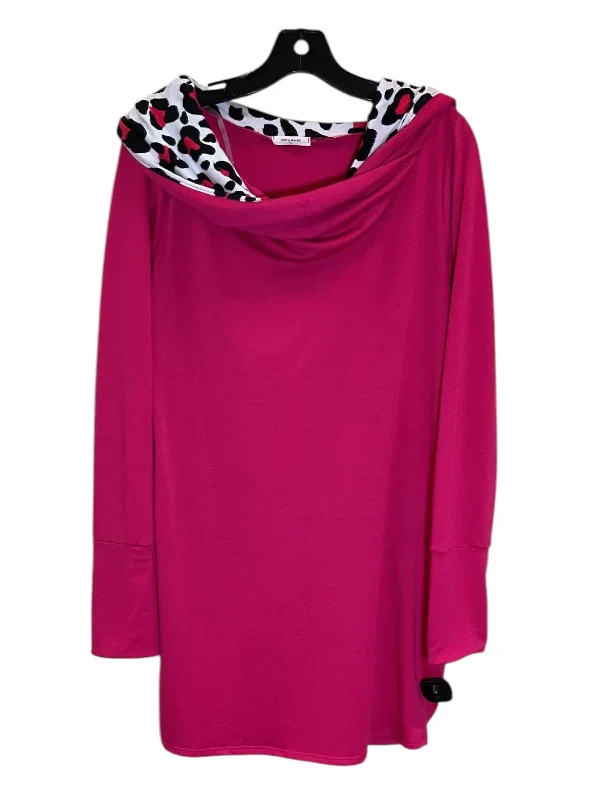 Men's Hoodies for SpringSweatshirt Hoodie By Mon Ami In Pink, Size: L