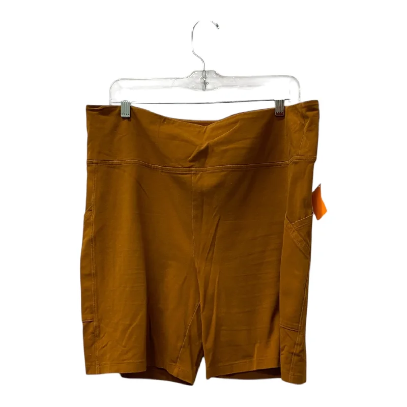 Skinny Men's Fit Casual ShortsAthletic Shorts By Lou And Grey In Orange, Size:Xl