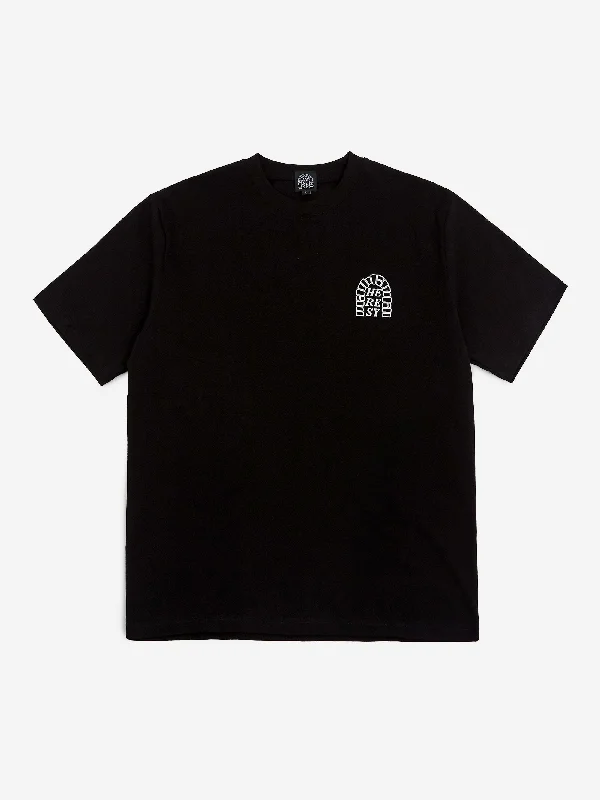 Men's Three-Quarter Sleeved TopsHeresy Arch Tee- Black