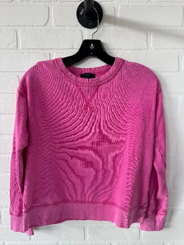 Cool Men's Graphic HoodiesSweatshirt Crewneck By J. Crew In Pink, Size: Xxs