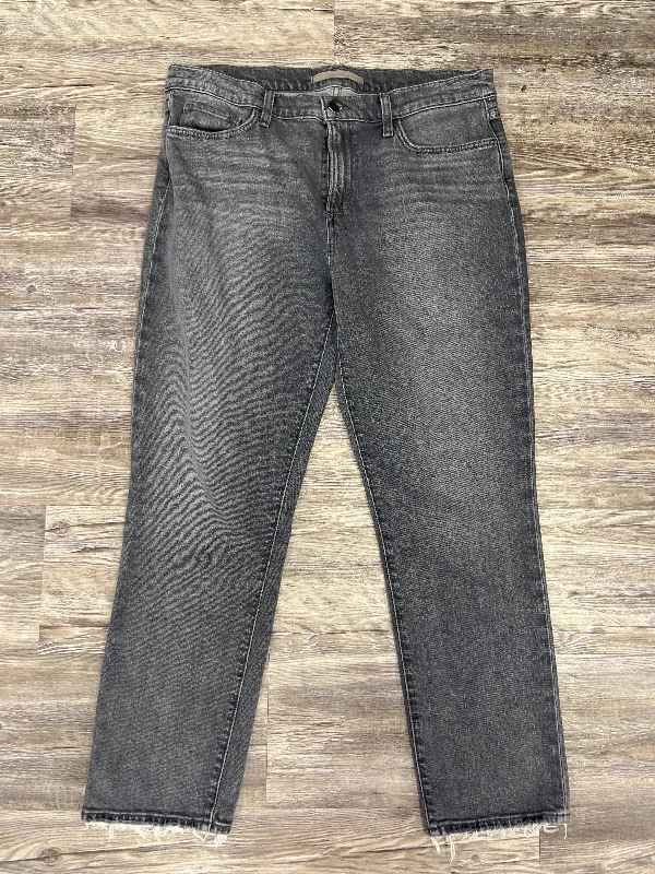 Men's Jeans with Embroidered LogosGrey Jeans Designer Joes Jeans, Size 12