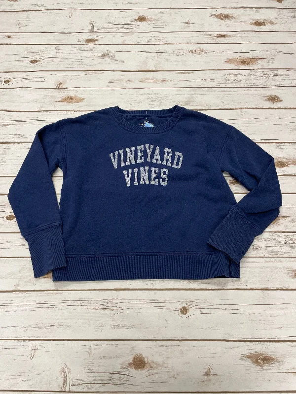 Cool Men's Graphic HoodiesSweatshirt Crewneck By Vineyard Vines In Blue, Size: S