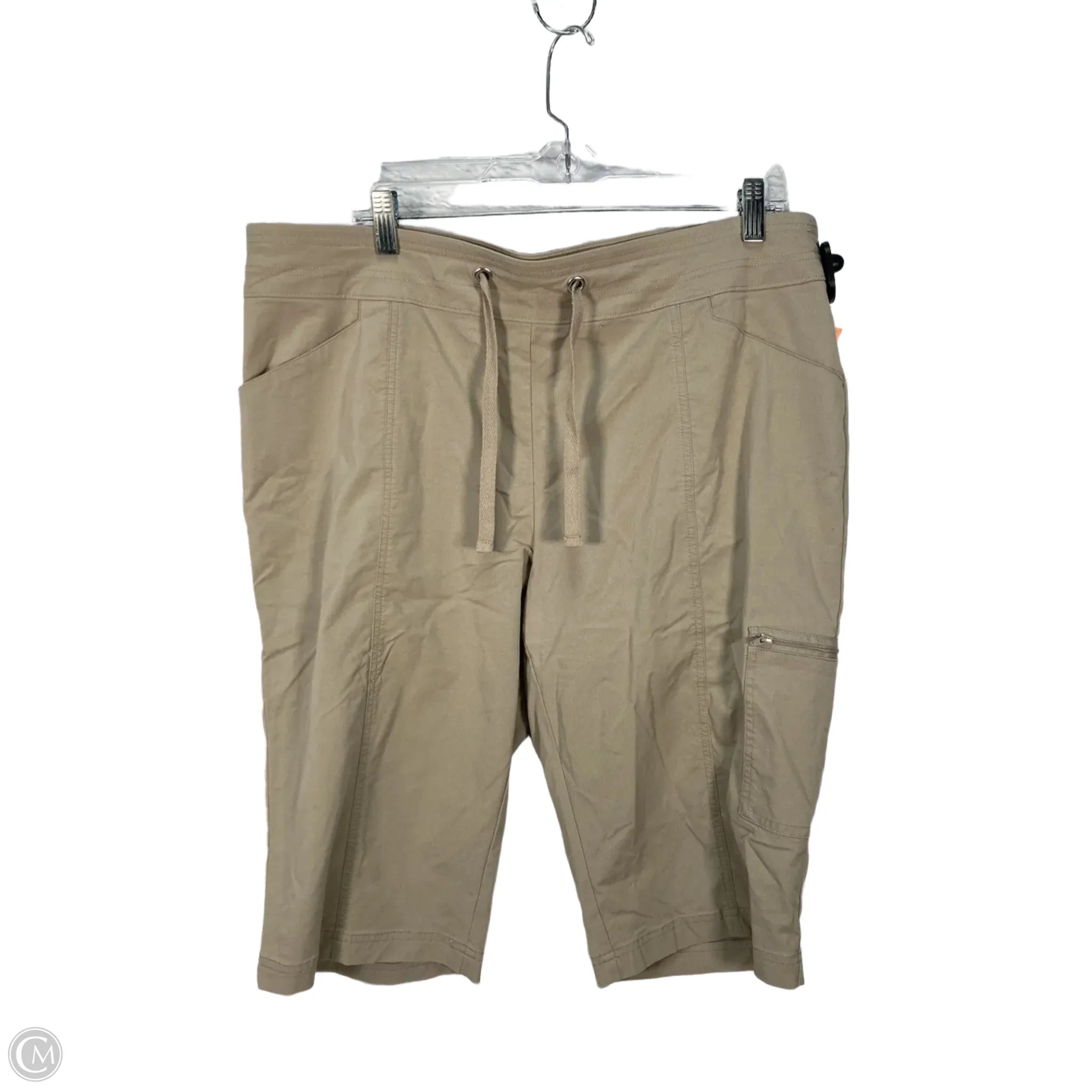 Men's Active Short Pants for Sports and FitnessShorts By Chicos In Tan, Size: 16