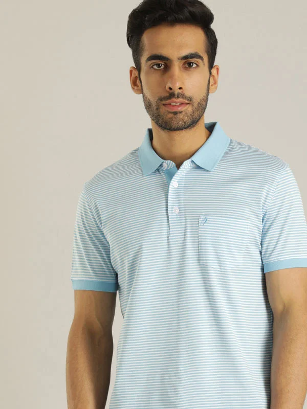 Men's Shirts for FishingMen Striped Polo T-Shirt