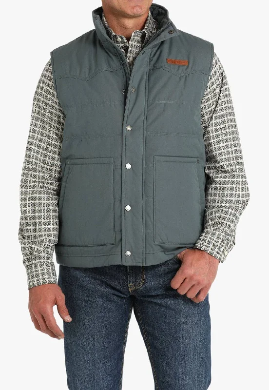 Men's Coats for Snowy WeatherCinch Mens Wax Coated Quilted Vest
