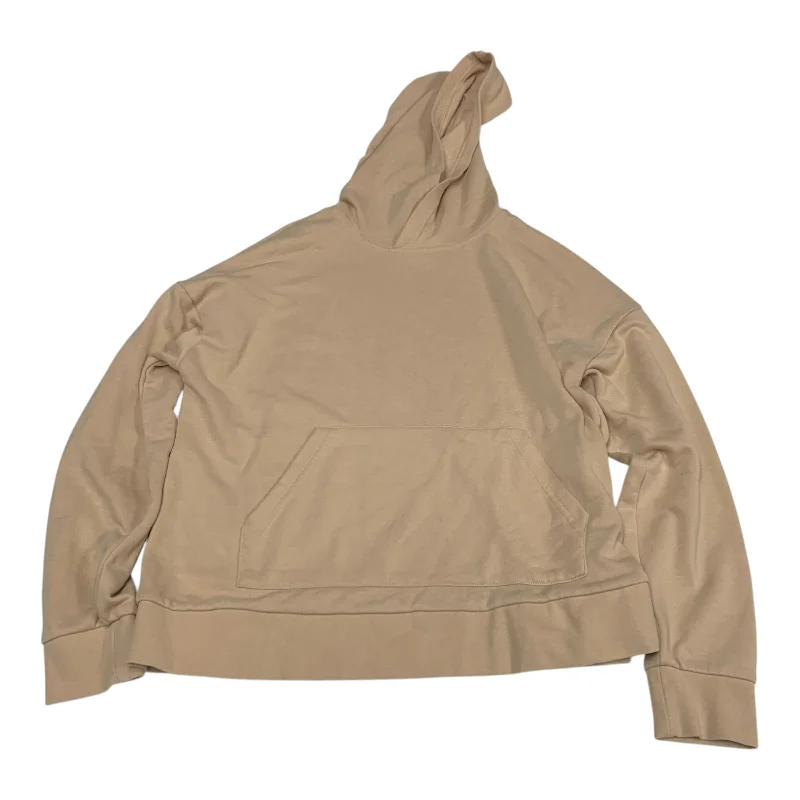 Warm Men's Thermal HoodiesSweatshirt Hoodie By Forever 21 In Tan, Size: M